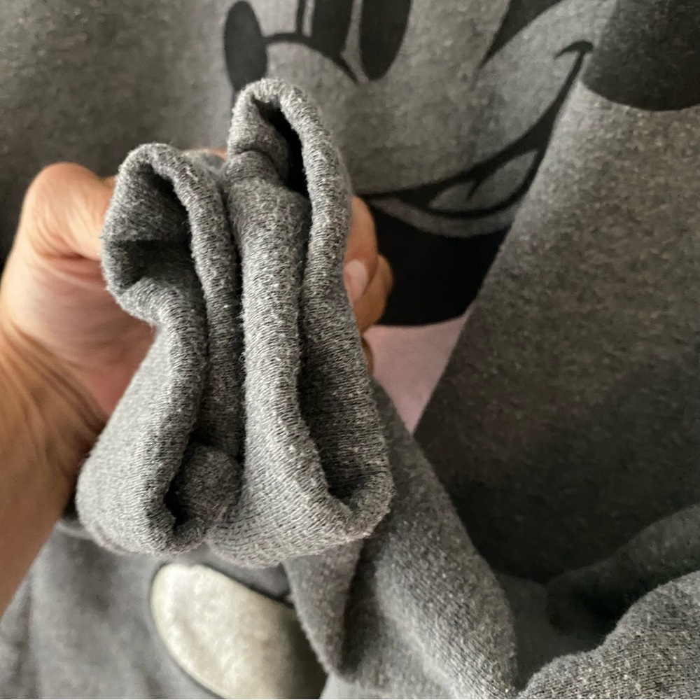 Disney Mickey Mouse Sweatshirt gray classic SZ S. Worn - Picture 4 of 9